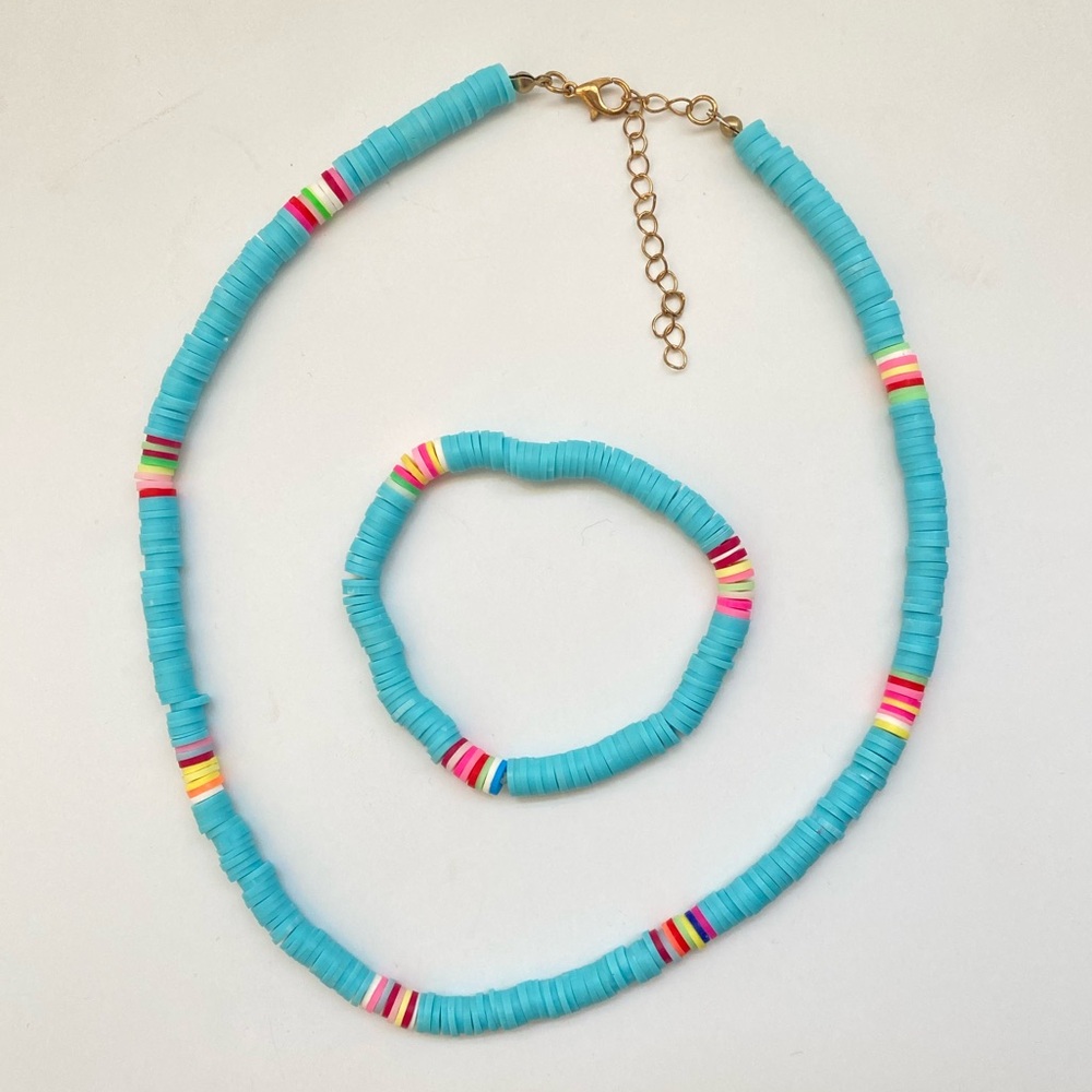 🍋3 for $20🍋 Forever 21 Turquoise and Multicolor Beaded Necklace Set